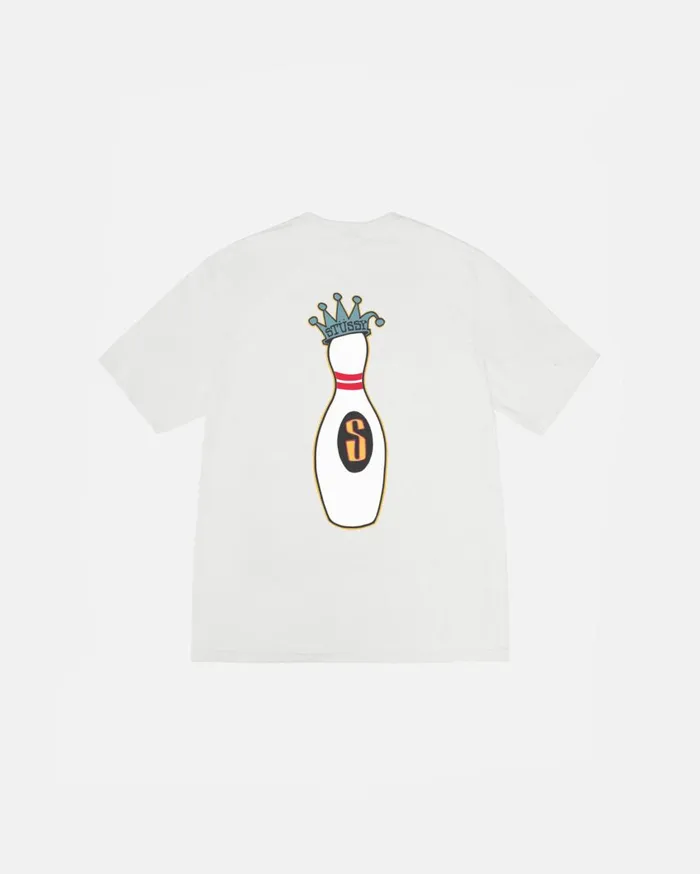 Tees MenWomen Stussy KINGPIN TEE PIGMENT DYED Natural