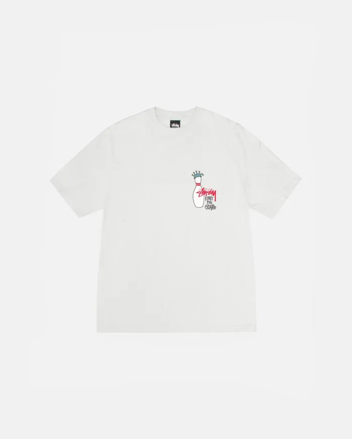 Tees MenWomen Stussy KINGPIN TEE PIGMENT DYED Natural