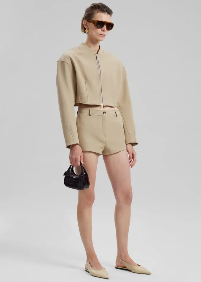 The Frankie Shop Bottoms Banks Hot Pants 8211 Beige 8211 Women