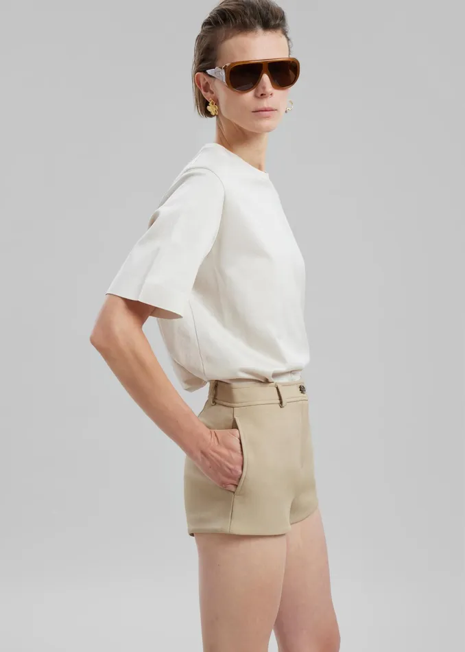 The Frankie Shop Bottoms Banks Hot Pants 8211 Beige 8211 Women