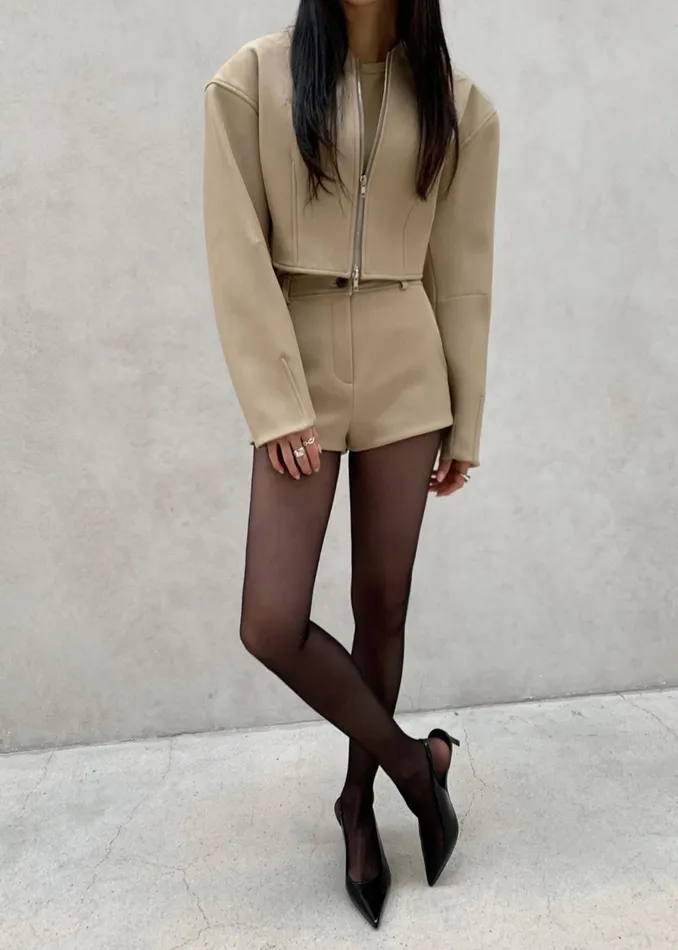 The Frankie Shop Bottoms Banks Hot Pants 8211 Beige 8211 Women