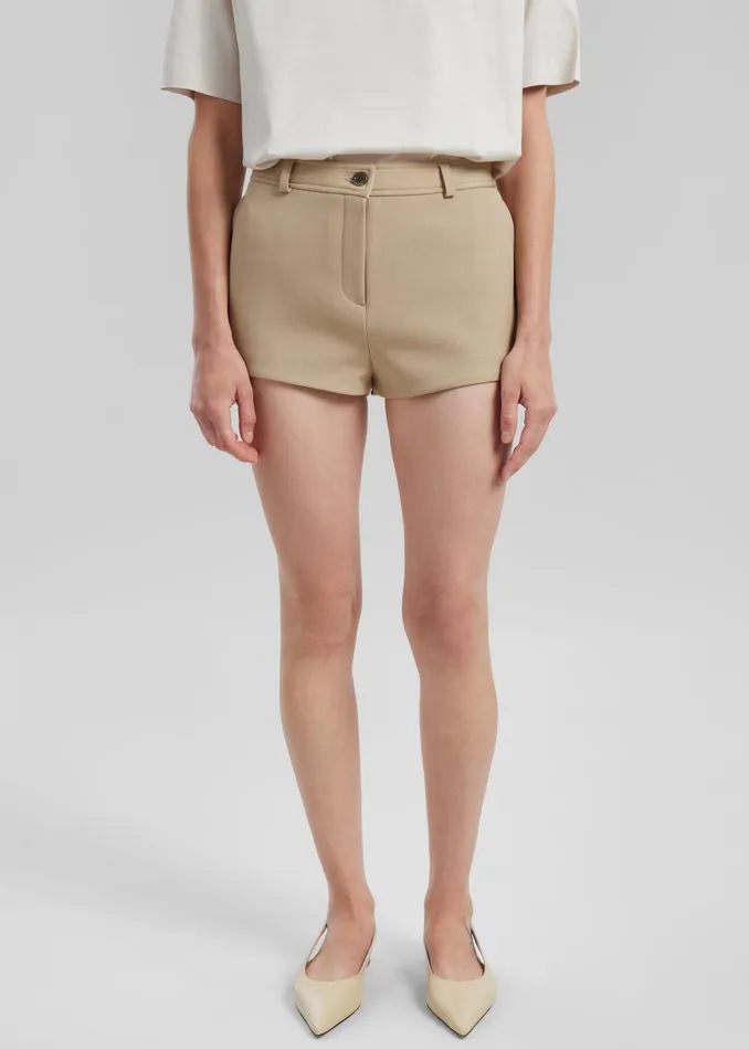 The Frankie Shop Bottoms Banks Hot Pants 8211 Beige 8211 Women
