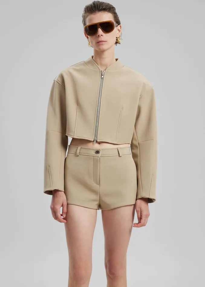 The Frankie Shop Bottoms Banks Hot Pants 8211 Beige 8211 Women