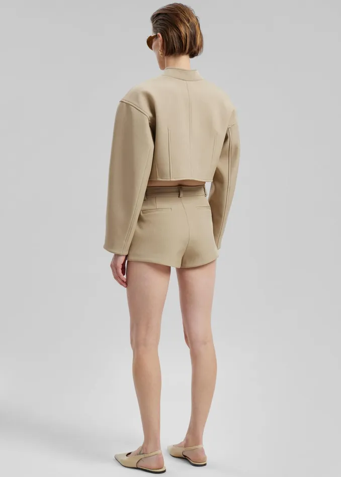 The Frankie Shop Bottoms Banks Hot Pants 8211 Beige 8211 Women