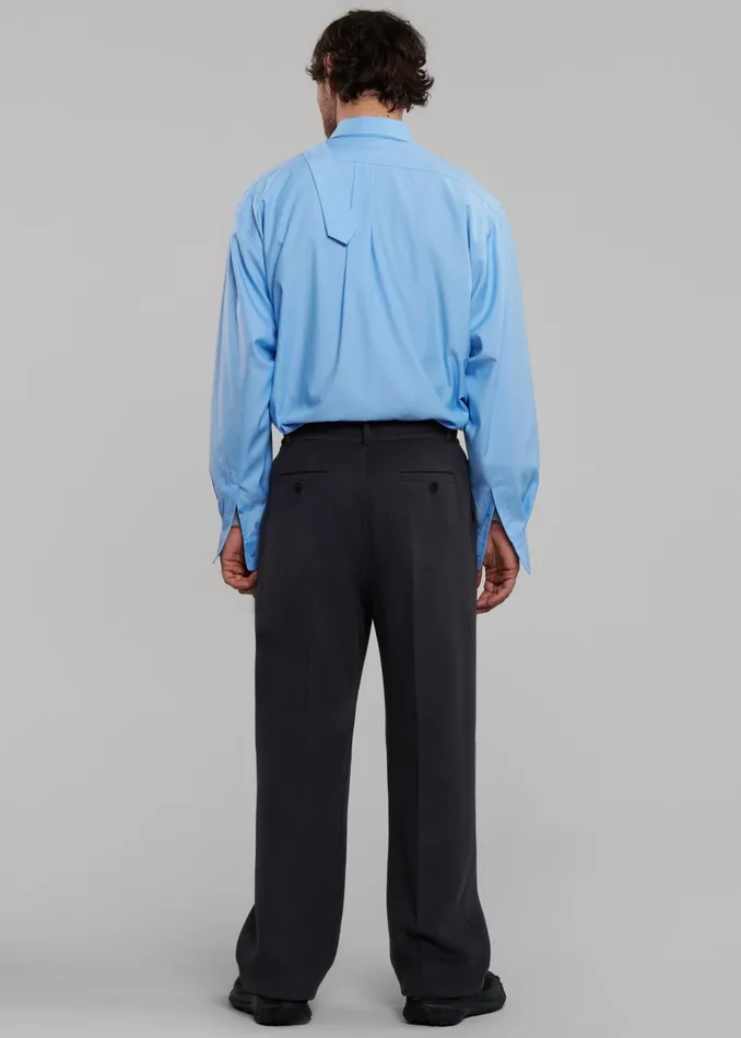 The Frankie Shop Bottoms Beo Wool Suit Pants 8211 Dark Grey 8211 Men