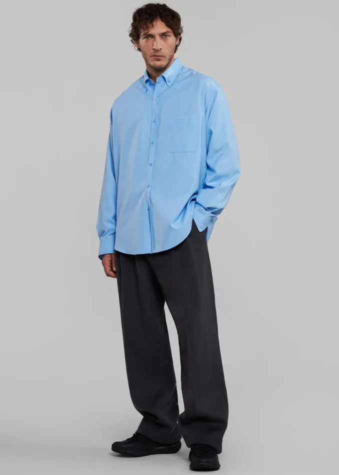 The Frankie Shop Bottoms Beo Wool Suit Pants 8211 Dark Grey 8211 Men