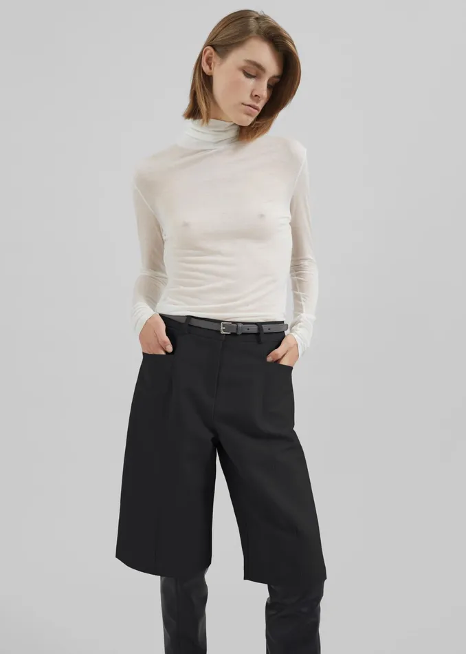 The Frankie Shop Bottoms Cairo Bermuda Shorts 8211 Black 8211 Women