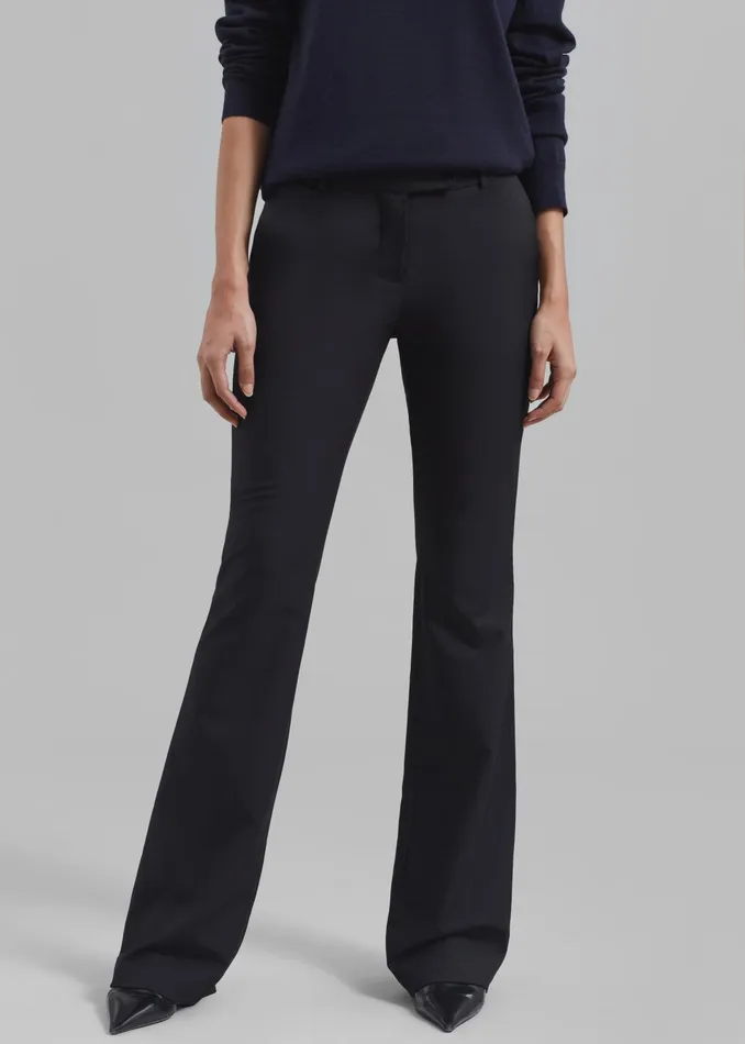 The Frankie Shop Bottoms Charley Bootcut Pants 8211 Black 8211 Women