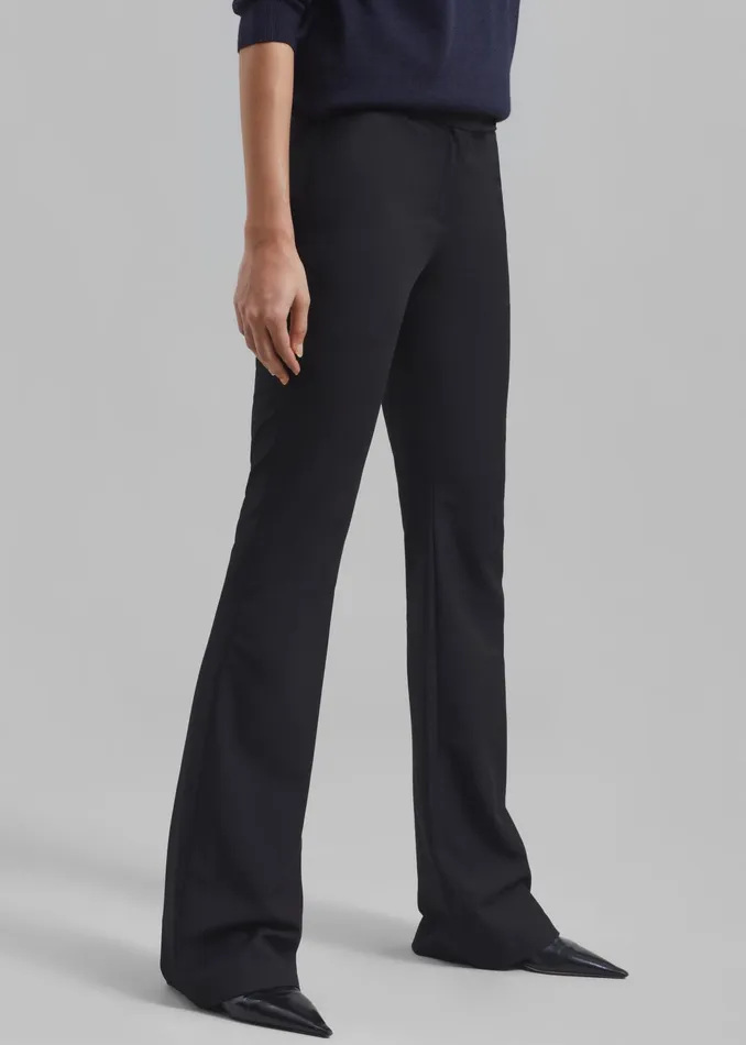 The Frankie Shop Bottoms Charley Bootcut Pants 8211 Black 8211 Women