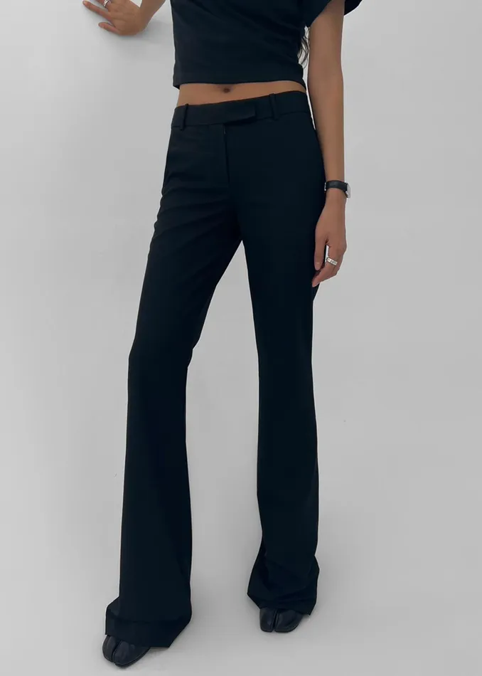 The Frankie Shop Bottoms Charley Bootcut Pants 8211 Black 8211 Women