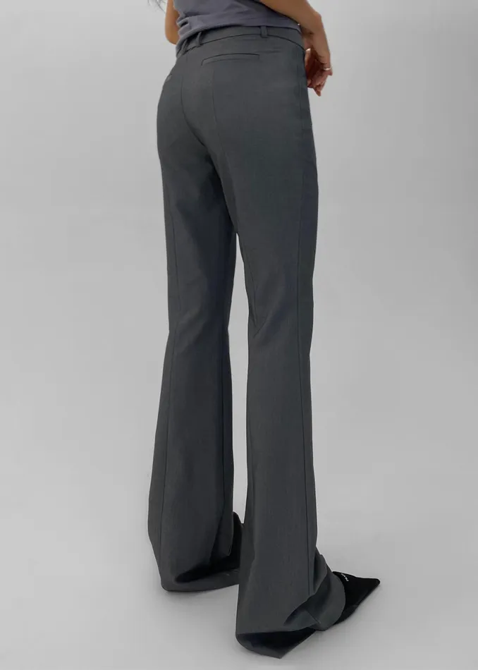 The Frankie Shop Bottoms Charley Bootcut Pants 8211 Charcoal 8211 Women