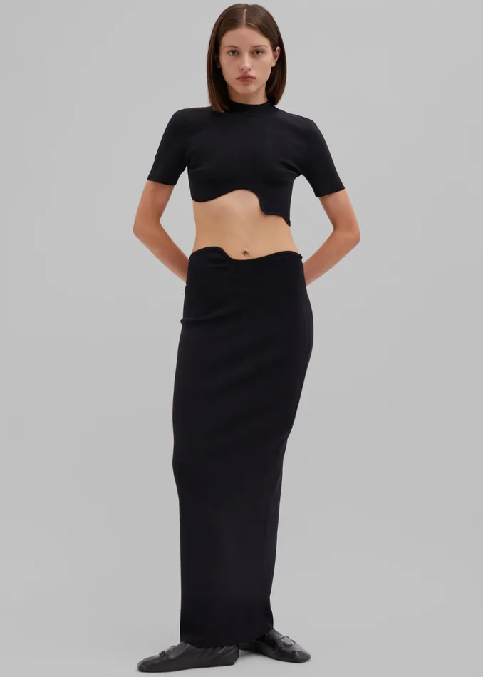 The Frankie Shop Bottoms Christopher Esber Maparadita Midi Skirt 8211 Black 8211 Women The Frankie Shop Bottoms Christopher Esber Maparadita Midi Skirt 8211 Black 8211 Women