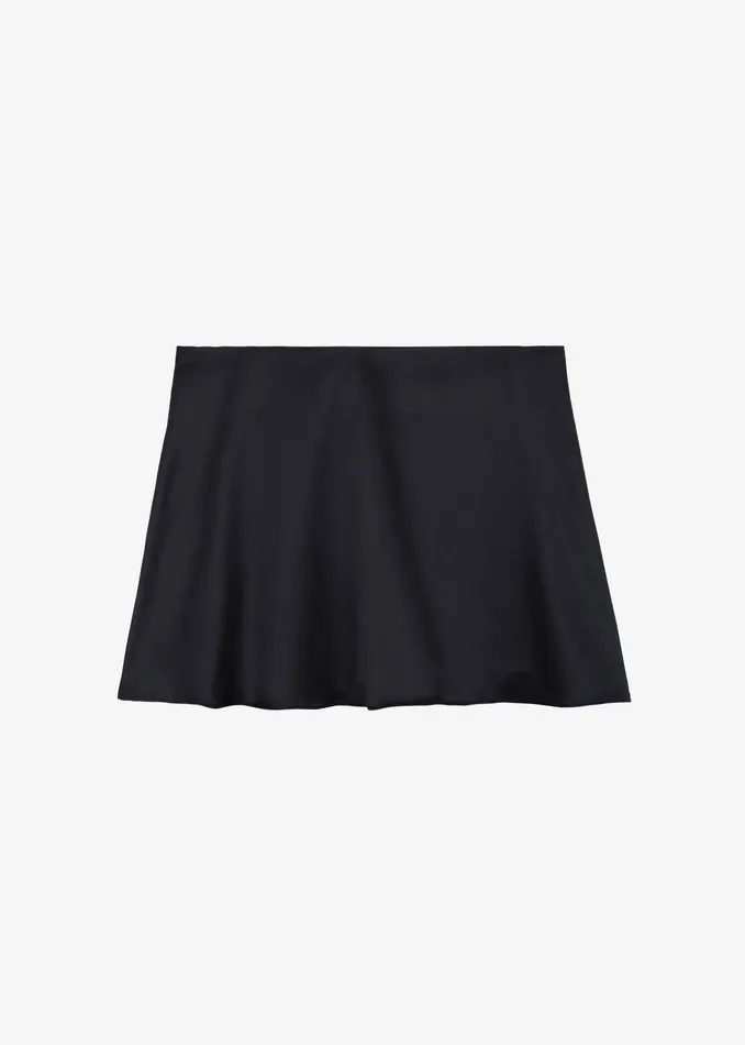 The Frankie Shop Bottoms Jules Satin Mini Skirt 8211 Black 8211 Women