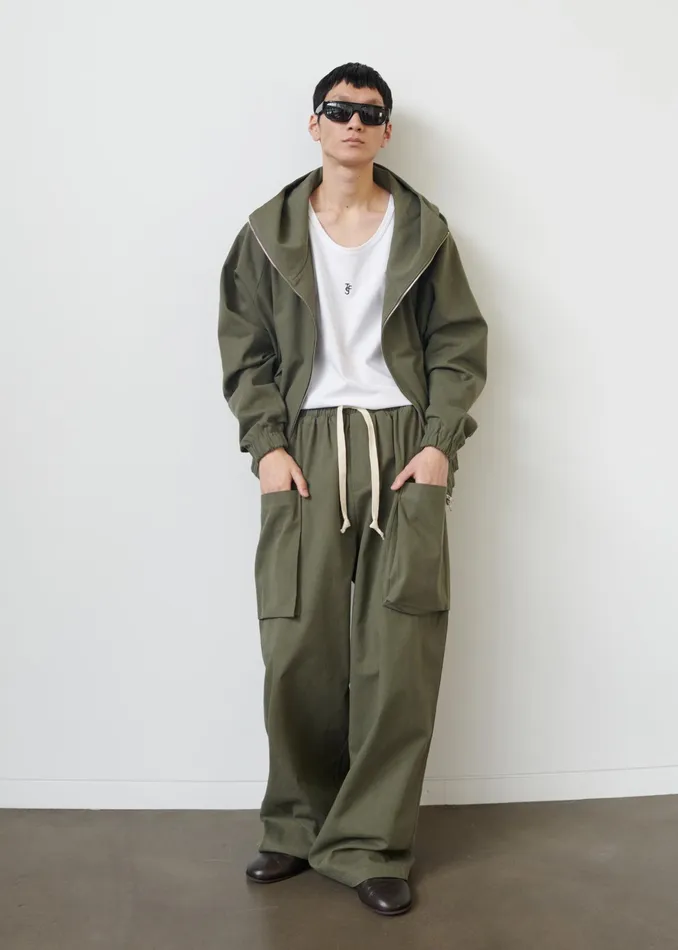The Frankie Shop Bottoms Lauri Drawstring Cargo Pants 8211 Khaki 8211 Men