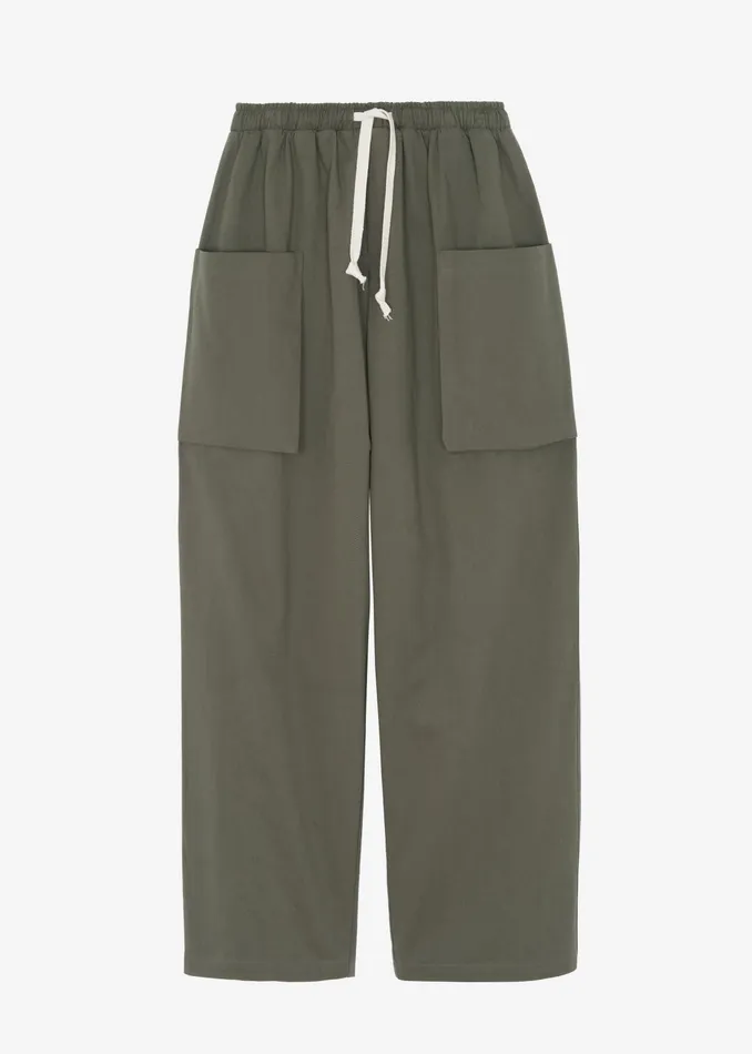 The Frankie Shop Bottoms Lauri Drawstring Cargo Pants 8211 Khaki 8211 Men