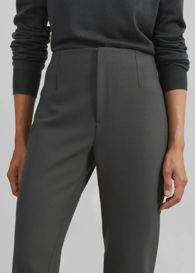 The Frankie Shop Bottoms Morrison Long Trousers 8211 Light Khaki 8211 Women