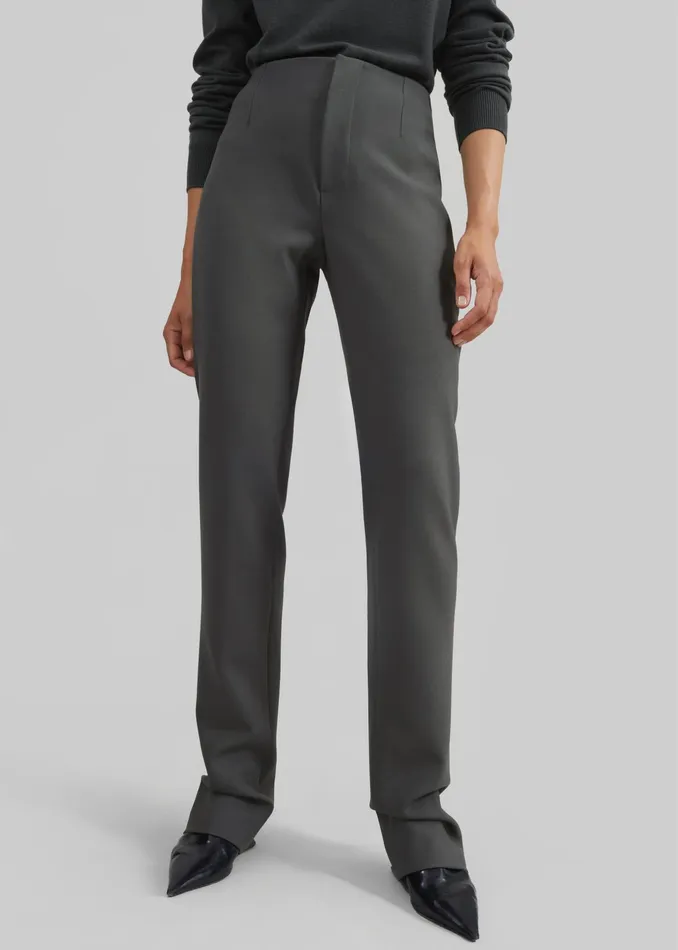 The Frankie Shop Bottoms Morrison Long Trousers 8211 Light Khaki 8211 Women