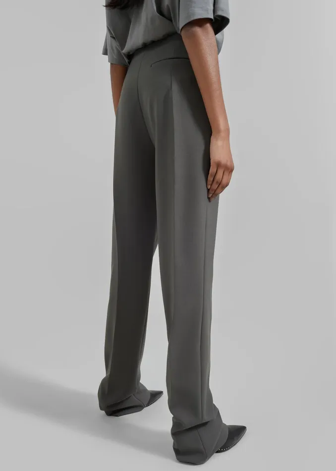 The Frankie Shop Bottoms Morrison Long Trousers 8211 Light Khaki 8211 Women
