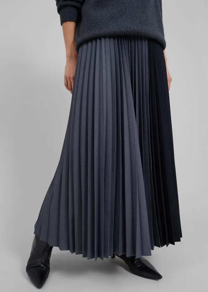 The Frankie Shop Bottoms Orem Pleated Skirt 8211 Charcoal 8211 Women