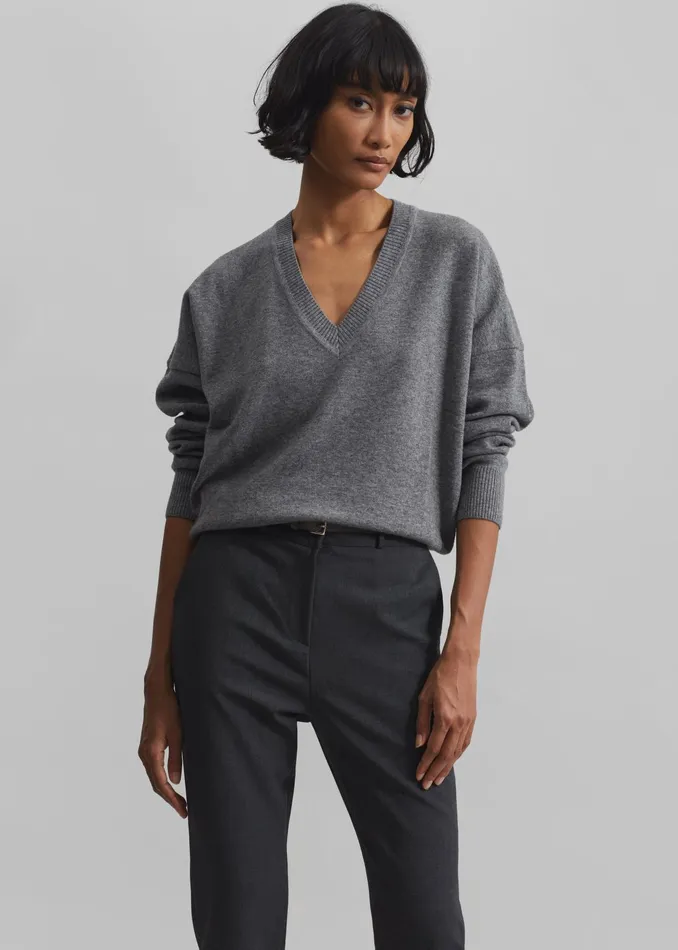 The Frankie Shop Bottoms Orsha Capri Pants 8211 Grey 8211 Women