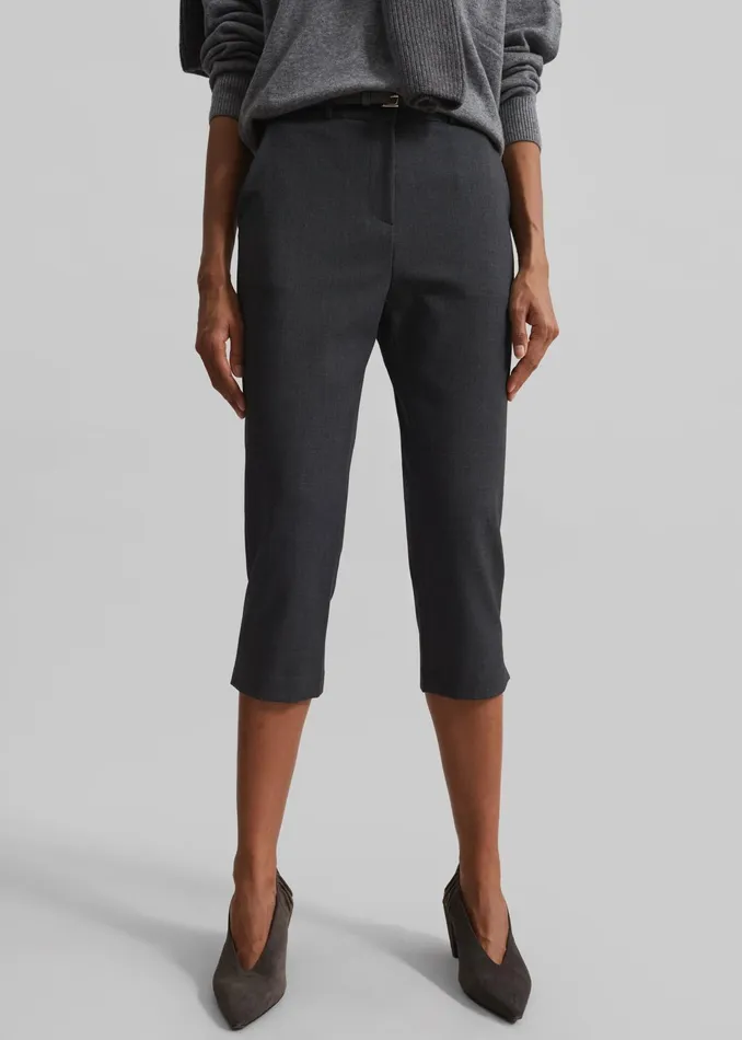 The Frankie Shop Bottoms Orsha Capri Pants 8211 Grey 8211 Women