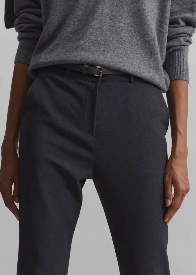 The Frankie Shop Bottoms Orsha Capri Pants 8211 Grey 8211 Women