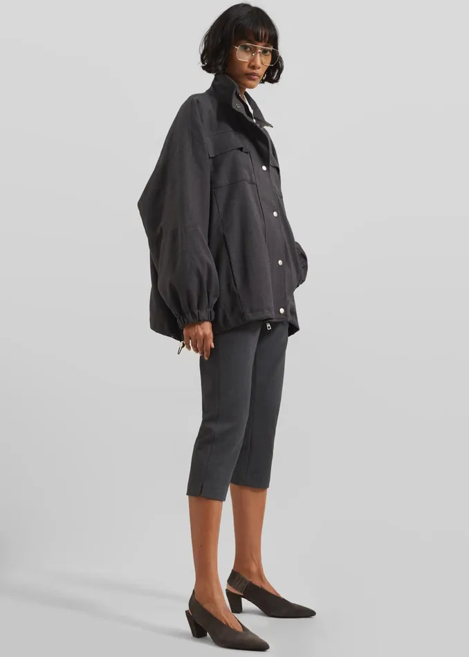 The Frankie Shop Bottoms Orsha Capri Pants 8211 Grey 8211 Women