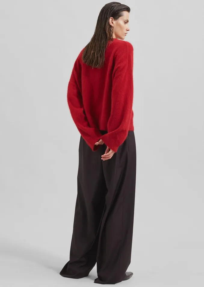 The Frankie Shop Bottoms Ripley Pleated Trousers 8211 Brown 8211 Women