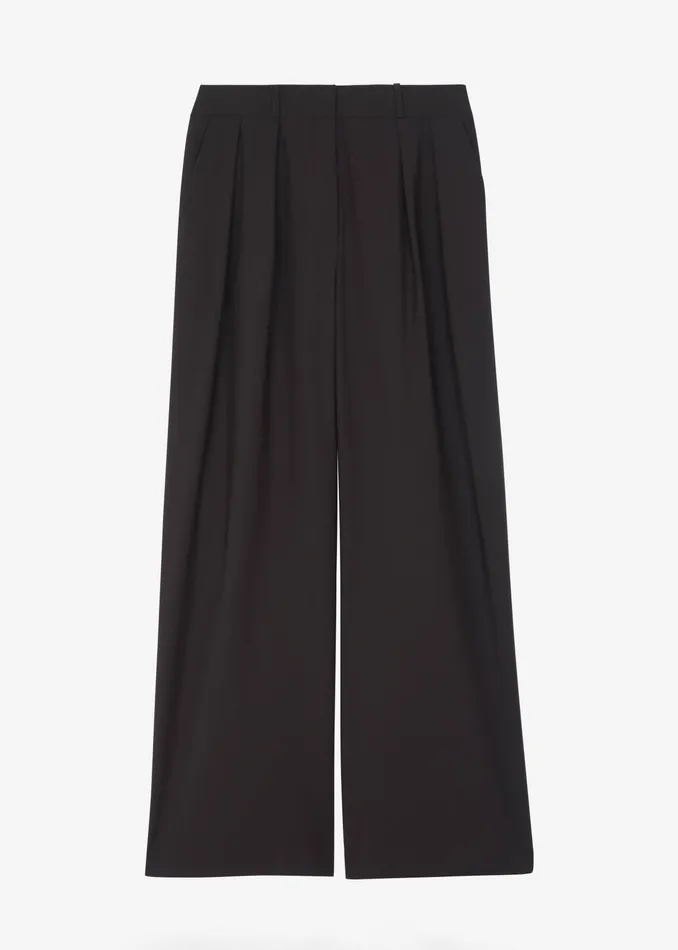 The Frankie Shop Bottoms Ripley Pleated Trousers 8211 Brown 8211 Women