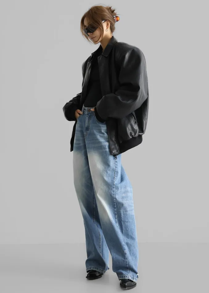 The Frankie Shop Bottoms Tanner Bleach Jeans 8211 Worn Wash 8211 Women