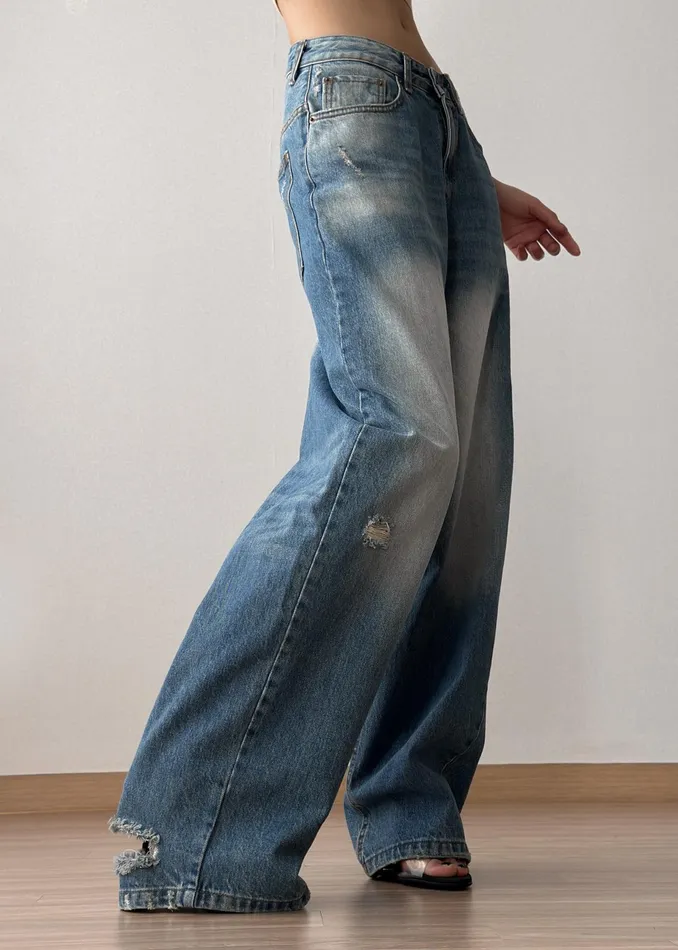 The Frankie Shop Bottoms Tanner Bleach Jeans 8211 Worn Wash 8211 Women
