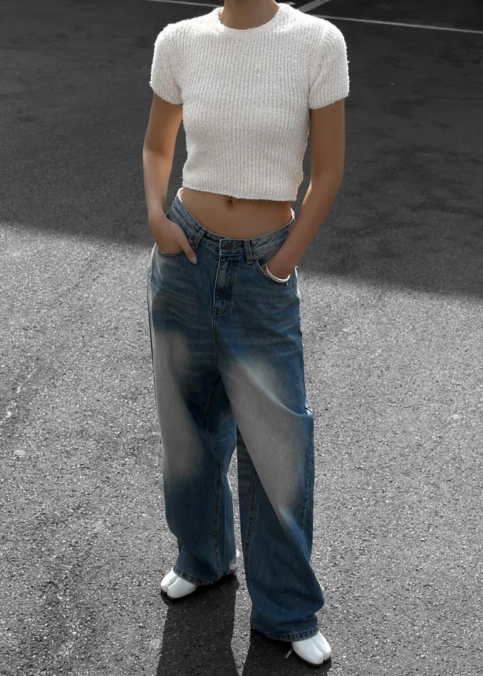 The Frankie Shop Bottoms Tanner Bleach Jeans 8211 Worn Wash 8211 Women