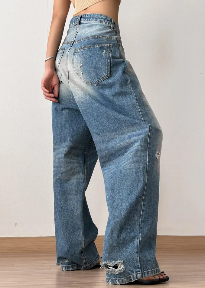 The Frankie Shop Bottoms Tanner Bleach Jeans 8211 Worn Wash 8211 Women