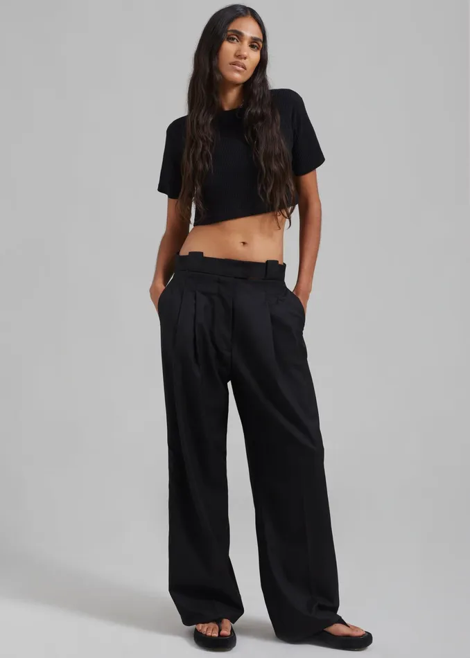 The Frankie Shop Bottoms Tate Trousers 8211 Black 8211 Women