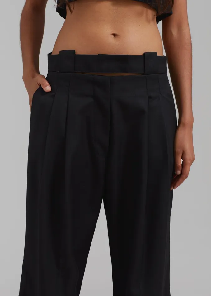 The Frankie Shop Bottoms Tate Trousers 8211 Black 8211 Women