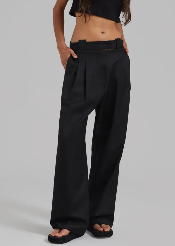 The Frankie Shop Bottoms Tate Trousers 8211 Black 8211 Women