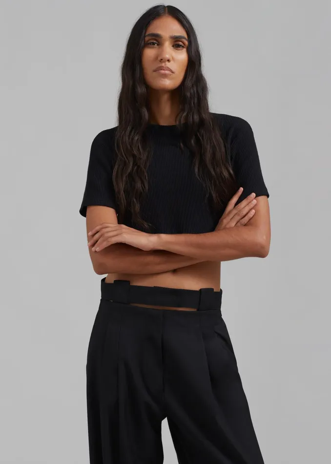 The Frankie Shop Bottoms Tate Trousers 8211 Black 8211 Women