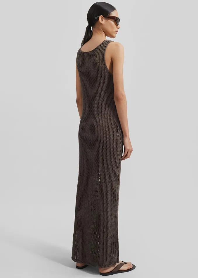The Frankie Shop Dresses Adrienna Crochet Maxi Dress 8211 Brown 8211 Women