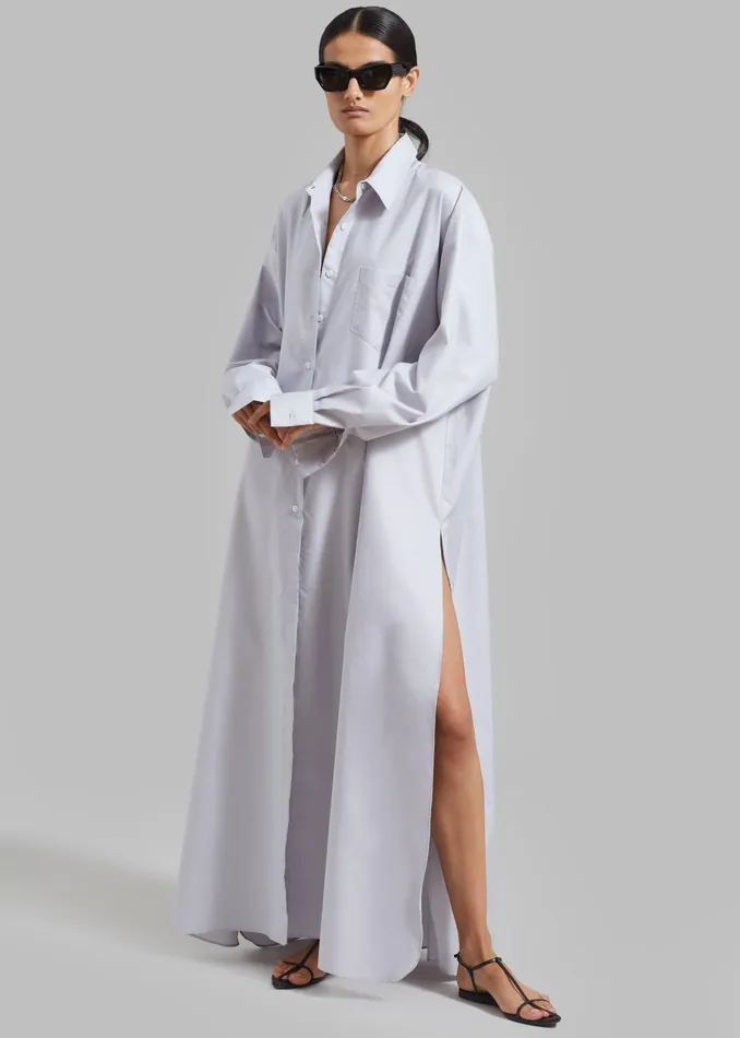 The Frankie Shop Dresses Avery Shirt Dress 8211 Grey 8211 Women