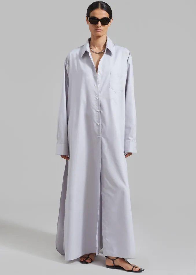 The Frankie Shop Dresses Avery Shirt Dress 8211 Grey 8211 Women