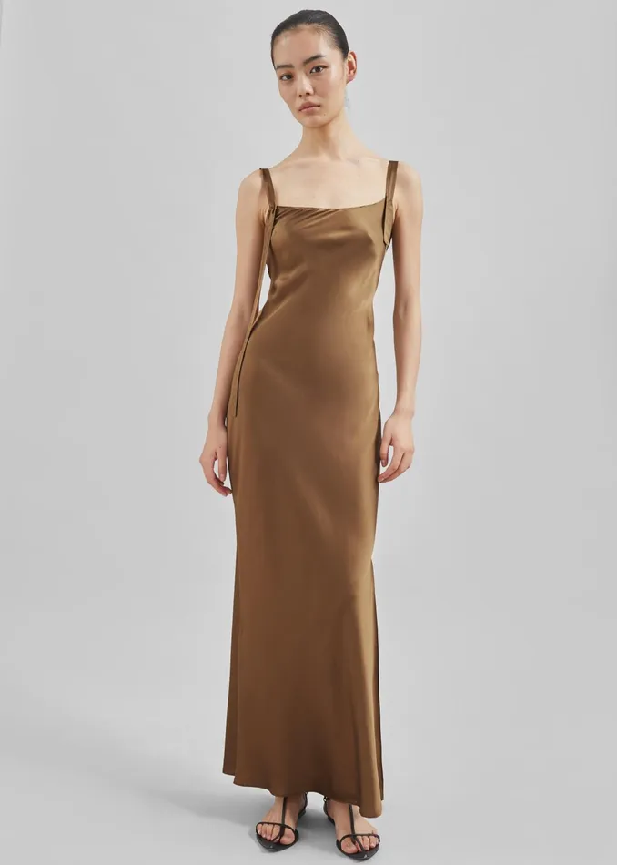 The Frankie Shop Dresses The Garment Catania String Maxi Dress 8211 Olive 8211 Women