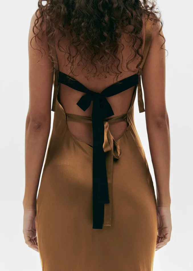 The Frankie Shop Dresses The Garment Catania String Maxi Dress 8211 Olive 8211 Women