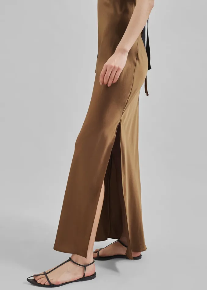 The Frankie Shop Dresses The Garment Catania String Maxi Dress 8211 Olive 8211 Women