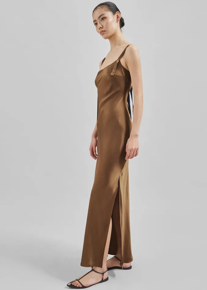 The Frankie Shop Dresses The Garment Catania String Maxi Dress 8211 Olive 8211 Women