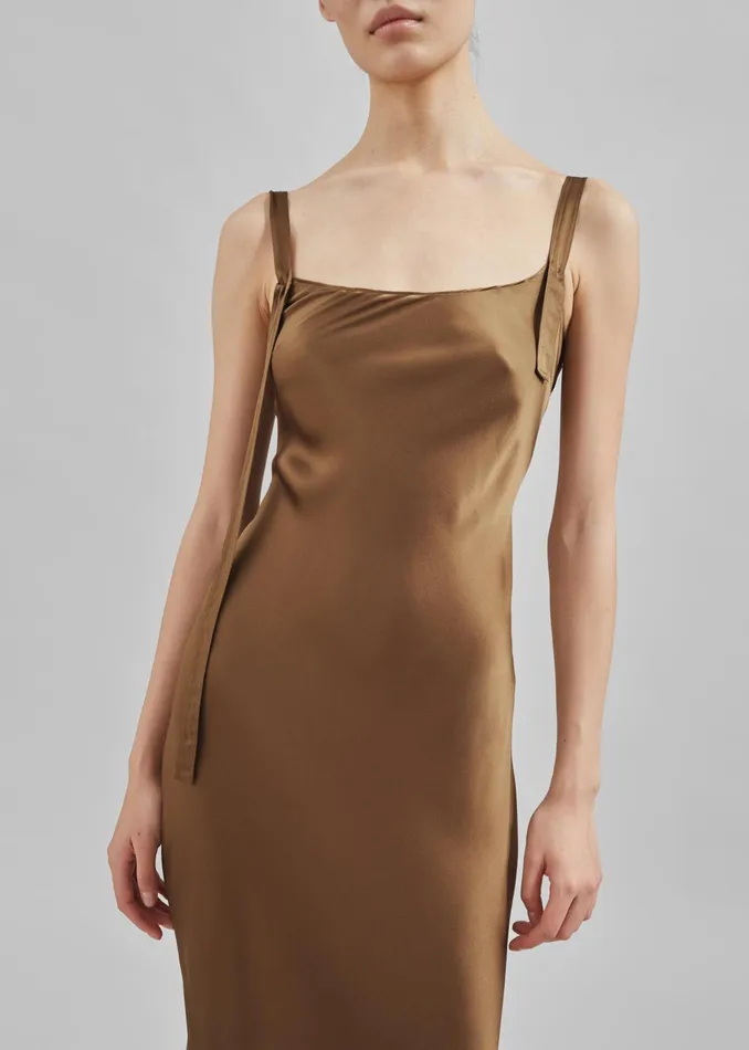 The Frankie Shop Dresses The Garment Catania String Maxi Dress 8211 Olive 8211 Women