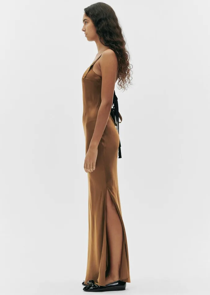 The Frankie Shop Dresses The Garment Catania String Maxi Dress 8211 Olive 8211 Women