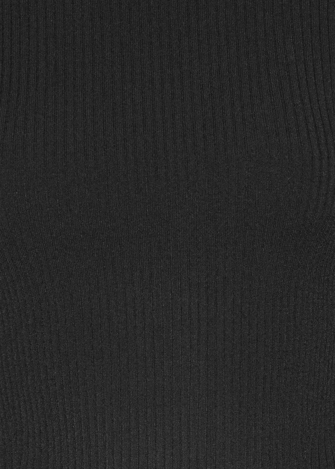 The Frankie Shop Knitwear Rotate Knit High Neck Top 8211 Black 8211 Women