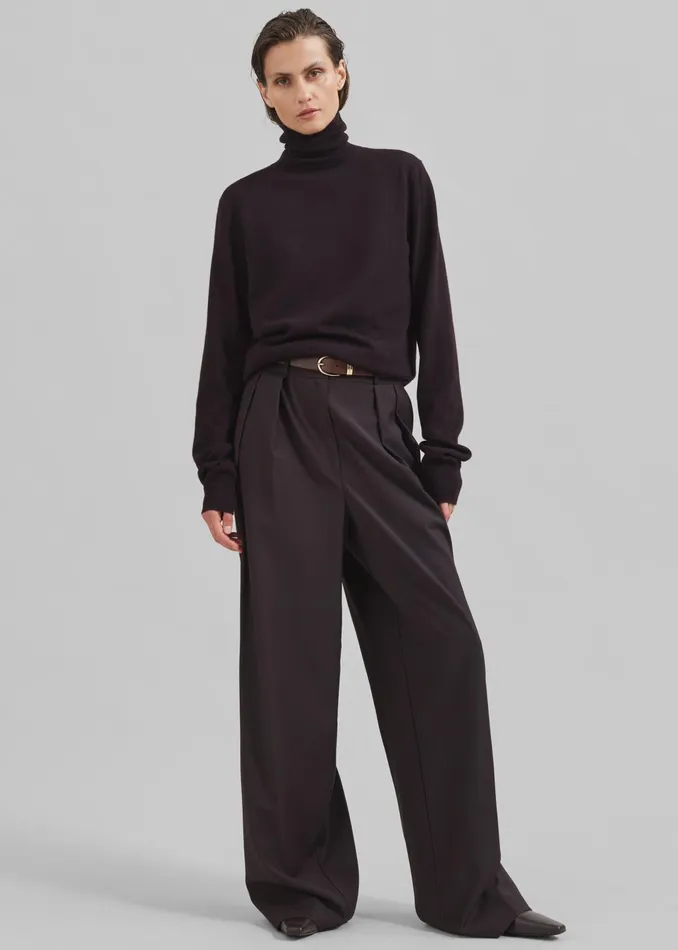 The Frankie Shop Ora Leather Belt 8211 BrownGold 8211 Women