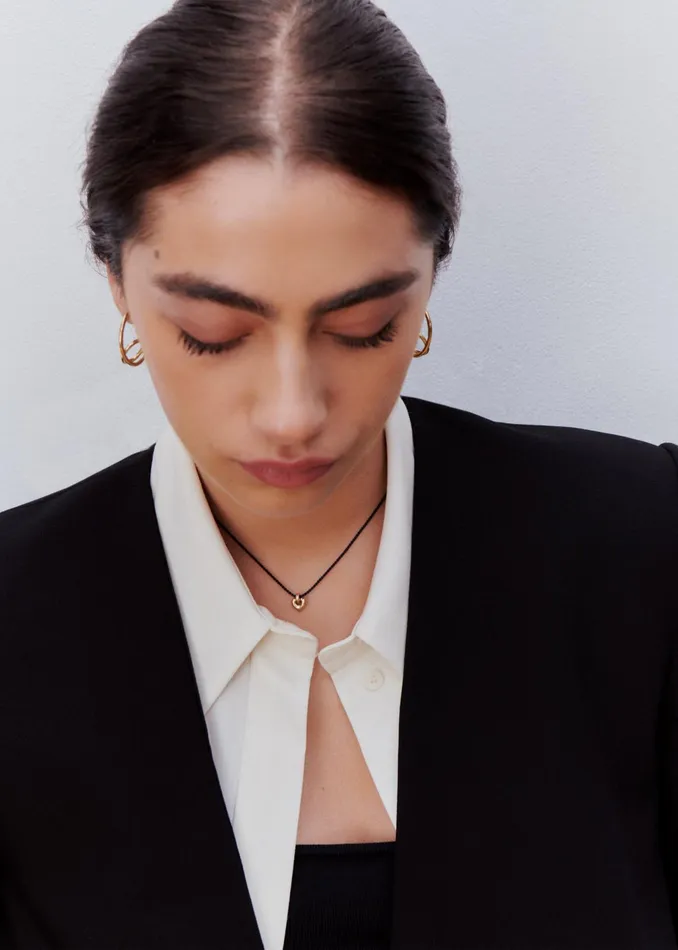 The Frankie Shop Otiumberg Petite Heart Cord Necklace 8211 Gold Vermeil 8211 Women The Frankie Shop Otiumberg Petite Heart Cord Necklace 8211 Gold Vermeil 8211 Women