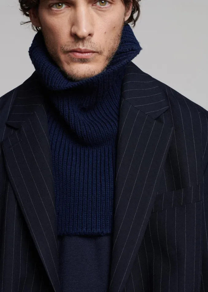 The Frankie Shop Outerwear Beo Blazer 8211 NavyWhite Pinstripe 8211 Men